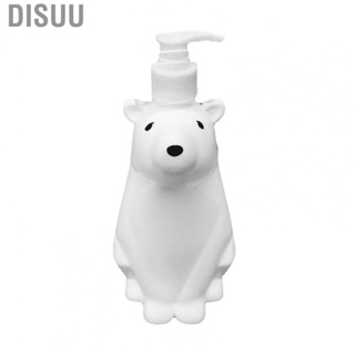 Disuu Pump Dispenser Bottle  Cute  Leakage Splashing Proof Spiral Mouth Easy Refilling Large  PE for Bathroom