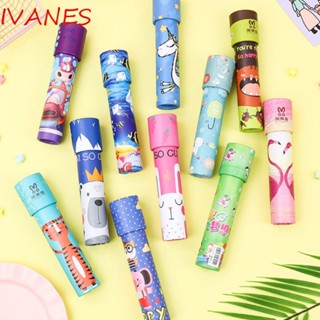 IVANES Kaleidoscope ของเล่นทดลอง การ์ตูน คุณภาพสูง เปลี่ยนได้ ของขวัญคริสต์มาส ของเล่นทดลอง ของขวัญรับปริญญาตรรกะ แบบโต้ตอบ ของเล่นเพื่อการศึกษา