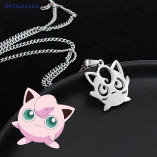 [Delicatesea] สร้อยคอสเตนเลส จี้คอสเพลย์อนิเมะ Jigglypuff สีเงิน ของขวัญปาร์ตี้ แฟชั่นสําหรับผู้หญิง