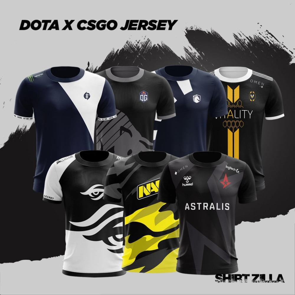 JERSI DOTA2 X CSGO TEAM SECRET, LIQUID, OG, EG, NAVI, VITALY, ASTRALIS