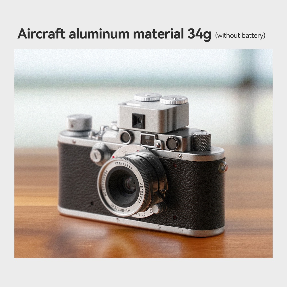 TTArtisan Light Meter II Mark2 สองหน้าปัดรองเท้าเย็น DSLR Film Camera Light Meter สําหรับการถ่ายภาพกล้อง สีดํา / เงิน