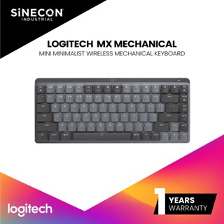 Logitech คีย์บอร์ดไร้สาย MX Mechanical Mini Minimalist Wireless Illuminated Keyboard