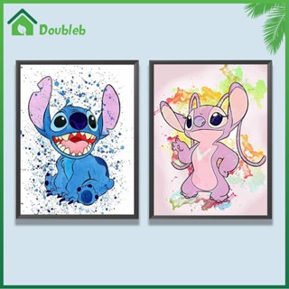 【Doub X ✮】ภาพวาดปักเพชร ทรงกลม ลายการ์ตูน 5D DIY สําหรับตกแต่งบ้าน ✮