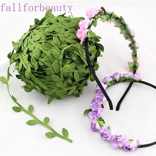 FALLFORBEAUTY ใหม่ ใบไม้ประดิษฐ์ สีเขียว หวายด้านบน 20 เมตร DIY