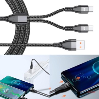 Zzz 2 in 1 สายเคเบิล USB Type C เป็น Dual Type C แยกสายชาร์จ USB C