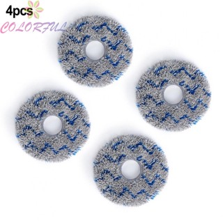 【COLORFUL】Perfect Fit for Ecovacs &amp; Deebot X1 TURBO OMNI 4 PCS High Quality Mop Cloth Pads