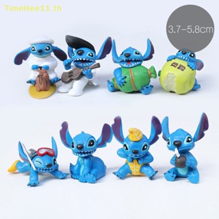 Timehee โมเดลฟิกเกอร์ รูปการ์ตูนดิสนีย์ Stitch ขนาดเล็ก สําหรับตกแต่งเค้ก