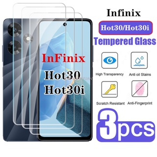 (ขายดี) ฟิล์มกระจกนิรภัยกันรอยหน้าจอ HD ใส สําหรับ infinix Hot30 30i Hot30i Hot 30i 1-3 ชิ้น