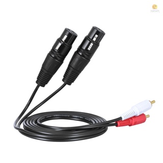 Tosw) สายเคเบิลเสียงสเตอริโอ XLR ตัวเมีย เป็น RCA ตัวผู้คู่ 1.5 ม. 5 ฟุต สําหรับมิกเซอร์ ผสมคอนโซล ไมโครโฟน เครื่องขยายเสียง