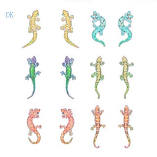 Dk ชุดแม่เหล็กติดตู้เย็น รูปจิ้งจก 12 ชิ้น