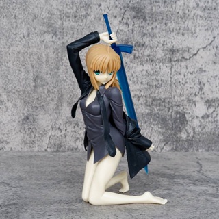 Hobby FSN ฟิกเกอร์ตุ๊กตา FGO Fate stay night Saber สีดํา ของขวัญ สําหรับตกแต่งบ้าน เก็บสะสม