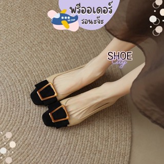 TM33 ส้นสูง 1.5 นิ้ว size 35-40 ค้ทชู สไตล์แบรนด์ดัง ทูโทน รองเท้าผู้หญิง พรีออเดอร์