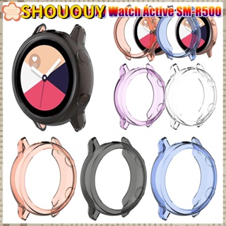 SHOUOUY เคสนาฬิกาข้อมือ TPU นิ่ม แบบใส บาง สําหรับ Samsung Galaxy Watch Active SM-R500