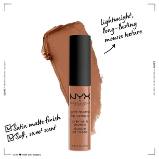 [ลด30% ใช้โค้ดไลฟ์/Shopee Video]✅พร้อมส่ง✅แท้ NYX Soft Matte Lip Cream ลิปสติกเนื้อบางเบา สุดฮิตจาก Tiktok