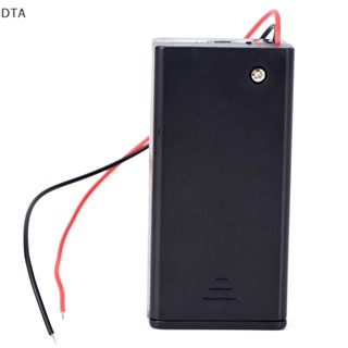 กล่องเคส DC DTA 9V โวลต์ PP3 พร้อมฝาครอบสวิตช์เปิด ปิดสายไฟ DT