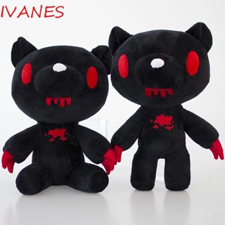 IVANES ตุ๊กตาหมีกลูมี่ น่ารัก ผ้ากํามะหยี่ขนนิ่ม นอนหลับ ของเล่น ตุ๊กตาสัตว์ หมีดํา ของเล่น นุ่ม ตกแต่งห้อง