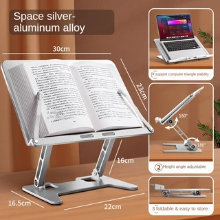 กรอบอ่านหนังสือ ชั้นวางหนังสือ แบบพกพา ปรับระดับได้ ที่วางแล็ปท็อป ที่วางโน๊ตบุ๊ค