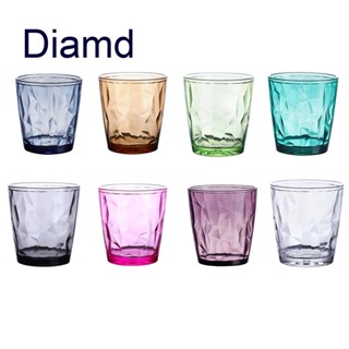 Diamd แก้วเบียร์ พลาสติก PC ใส ทรงแปดเหลี่ยม แบบหนา กันตก 310 มล.