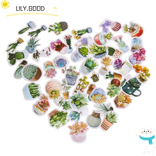 LILY สติกเกอร์ ลายการ์ตูน สําหรับตกแต่งเครื่องเขียน DIY จํานวน 50 ชิ้น ต่อกล่อง