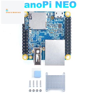 Nanopi NEO บอร์ดพัฒนา H3 และฮีทซิงค์ DDR3 RAM 512MB Quad-Core Cortex-A7 Ubuntu Openwrt Armbian