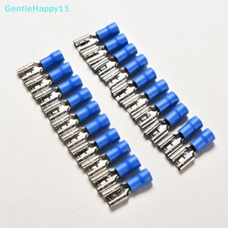 Gentlehappy ขั้วต่อสายไฟ ตัวเมีย สีฟ้า 14-16AWG 20 ชิ้น