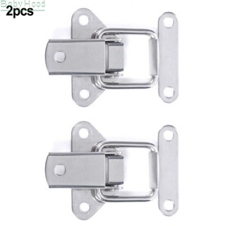 【Big Discounts】Catch 2Pcs Catch Clasp Instrument Box Lock Silver Toolbox Locking Hasps#BBHOOD