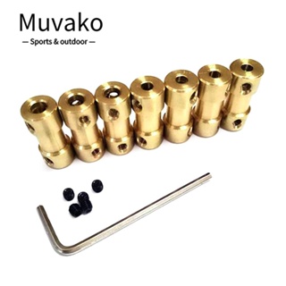 MUVAKO คัปเปลอร์เชื่อมต่อมอเตอร์ ทองเหลือง ยืดหยุ่น อุปกรณ์เสริม สําหรับเรือบังคับ