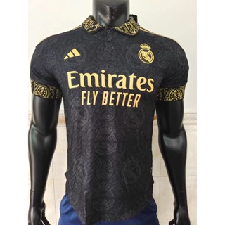 เสื้อโปโลแขนสั้น ลายทีมฟุตบอล Real Madrid 23-24 Real Madrid S-XXL ชุดเหย้า แห้งเร็ว สําหรับผู้ชาย