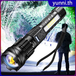 90000 Lumens ไฟฉาย 7 โหมด Led Telescopic ซูมกันน้ำพวงกุญแจแคมป์ไฟไฟฉายสำหรับการเดินป่ากลางแจ้ง Yunni