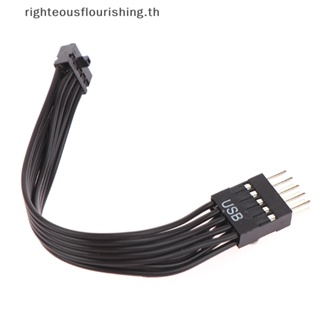 Righteousflourishs.th ใหม่ เมนบอร์ดแปลงสายเคเบิล USB Type 10Pin ตัวเมีย เป็น ATX 9Pin ตัวผู้ ขนาดเล็ก