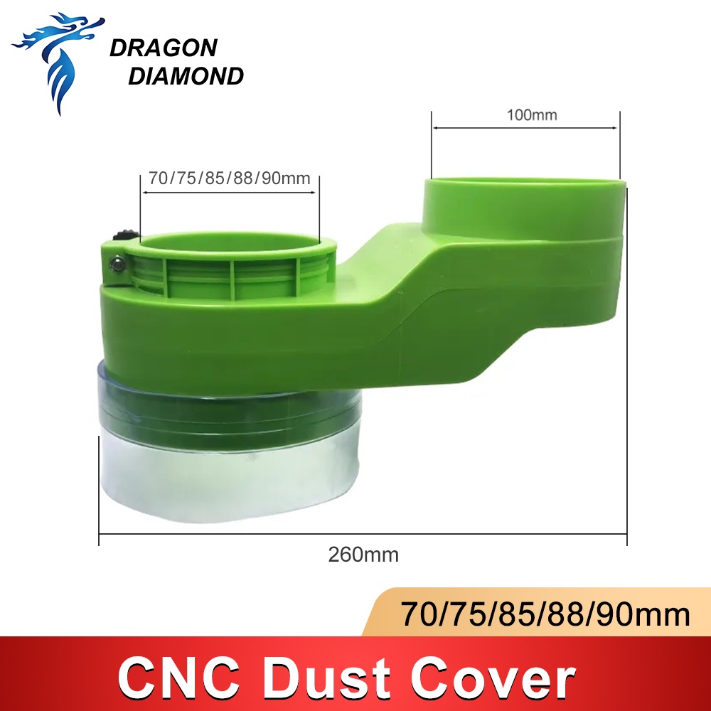 ฝาครอบกันฝุ่น CNC ขนาด 70 มม. 75 มม. 85 มม. 88 มม. 90 มม. สําหรับเครื่องแกะสลักไม้ - รูปที่ 3