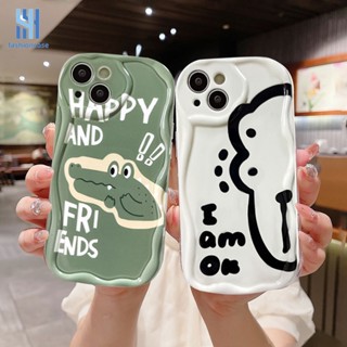 เคสโทรศัพท์มือถือ ขอบโค้ง ลายไดโนเสาร์ 3D น่ารัก แวววาว สําหรับ Realme C30 C30S C33 C21 C55 C31 C35 C25 C11 2021 C21Y C15 C20 C3 C12 C2 C25S 10 5S 5 5i 9i C17 7i C1 C25Y C2 C3i 6i C20A  Narzo 20 10 10A 20A 30A 50A 50i Prime