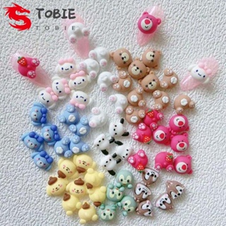 TOBIE เครื่องประดับตกแต่งเล็บ ลายการ์ตูนกระรอก 3 มิติ สีสันสดใส สไตล์ญี่ปุ่น