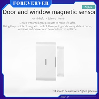 ZigBee Smart Door Window Magnetic Sensor Real Time Monitoring Door and Window Status APP Push Notification Home Security ระบบป้องกันการโจรกรรม fore