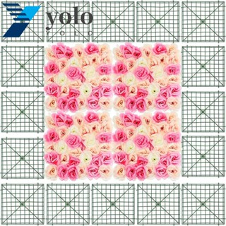 YOLO กรอบรูปพลาสติก ลายดอกไม้ ขนาด 10x10 นิ้ว สําหรับตกแต่งผนังบ้าน ในร่ม กลางแจ้ง