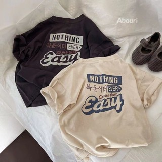 พร้อมส่ง ลดกระหน่ํา เสื้อยืดแขนสั้น ผ้าฝ้าย แบบบาง พิมพ์ลาย สไตล์เกาหลี และญี่ปุ่น แฟชั่นฤดูร้อน สําหรับเด็กผู้ชาย และผู้หญิง 2023