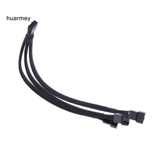 Huarmey 3-in-1 4PIN สายต่อพัดลม เมนบอร์ด CPU PWM อะแดปเตอร์เชื่อมต่อ PC