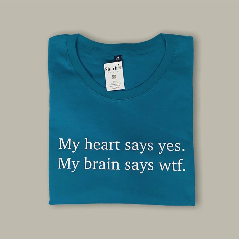 แฟชั่น เสื้อยืด my heart say yes*☺︎︎|sherbet.teeshop