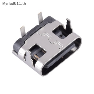 Myriadu ซ็อกเก็ตเชื่อมต่อ 2 Pin Micro USB Type C USB 3.1 Type-C ตัวเมีย สําหรับพอร์ตชาร์จโทรศัพท์มือถือ 10 ชิ้น