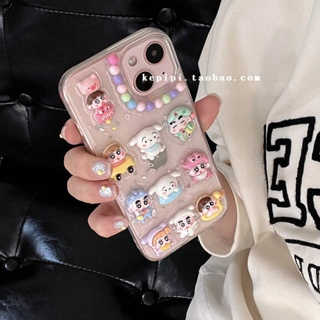 เคสโทรศัพท์มือถือ กันกระแทก ลายการ์ตูนหมีน่ารัก สามมิติ สําหรับ Apple Iphone 14promax 13 12 11 14pro 13pro 14