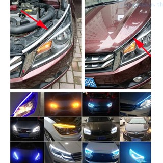 Yin แถบไฟหน้ารถยนต์ LED แบบคู่ สําหรับโหมดลูกศรวิ่งกลางวัน DRL-Flux