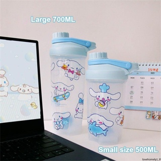 อะนิเมะ Sanrio ตรงขวดเครื่องดื่ม Kawaii Kuromi ความจุขนาดใหญ่ถ้วยน้ำน่ารัก Melody เด็ก Anti-drop Shaker Cup นักเรียนสาวของขวัญ