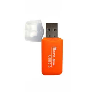 Rich2.br อะแดปเตอร์การ์ดรีดเดอร์ USB 20 TF T-Flash แบบพกพา สําหรับคอมพิวเตอร์ แล็ปท็อป PC