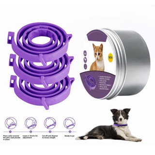 3pcs Cat /dogCalming Collar 38/62cm Adjustable Cat Anxiety Collar Stress Reliever Relaxing Comfortable Collar