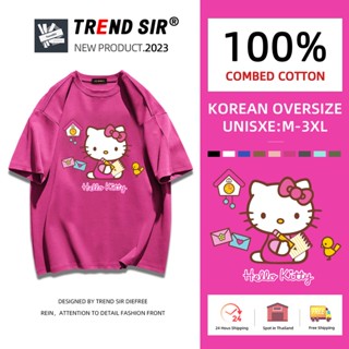 TrendSir พร้อมส่ง **สินค้ามาใหม่** เสื้อยืดไซส์ใหญ่ วินเทจ คอกลม เสื้อยืดนักเรียนหลากหลายใช้ได้ในหน้าร้อ