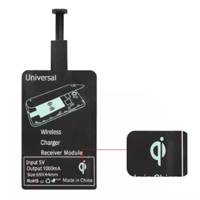 Wireless Qi Charger Adaptor Pad Fast Charging Receiver สําหรับพอร์ต USB Type C - รูปที่ 2