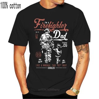 เสื้อยืด พิมพ์ลาย Firefighter Dad Fireman ขนาดใหญ่ 4XL 5XL 6XL สําหรับผู้ชาย