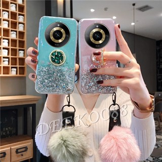 ใหม่ เคสโทรศัพท์มือถือ TPU ใส ลายดาวอวกาศ พร้อมแหวนขาตั้ง หรูหรา สําหรับ Realme11Pro+ Realme 11 Pro+ Pro Plus 5G 4G 2023 Realme11 11Pro+