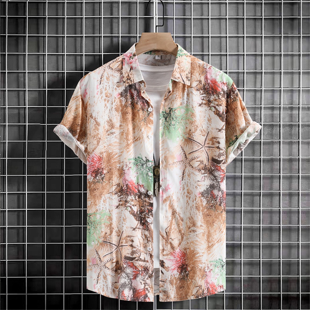 เสื้อเชิ้ตแขนสั้นลําลอง พิมพ์ลาย 3 มิติ ทรงหลวม ขนาดใหญ่ แบบเรียบง่าย สไตล์เรโทร สําหรับผู้ชาย ราคา ถูกที่สุด ดีลบีเคเค แกลเลอรีภาพที่ 4