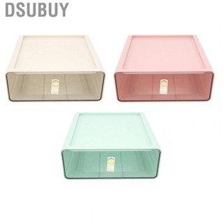 Dsubuy Clear Drawer Storage Box Large Desktop Container Organizer